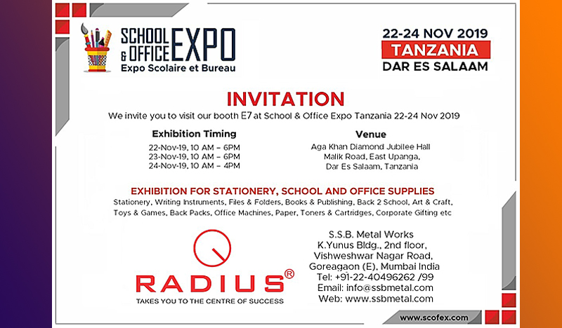 School and Office Expo Tanzania Nov 2019