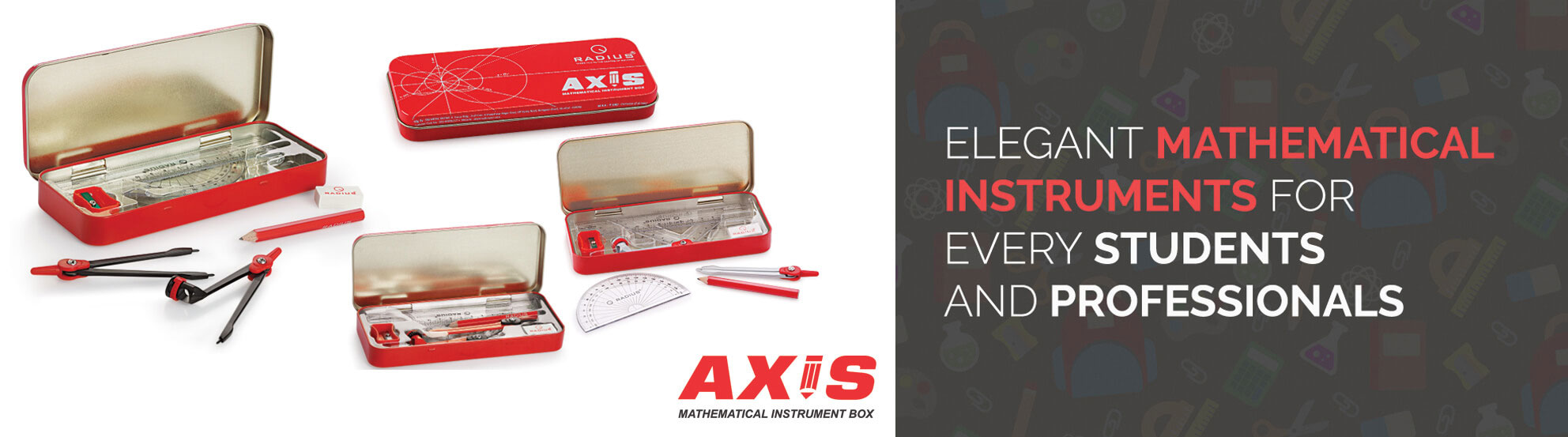 Axis Mathematical Instruments Geometry Box