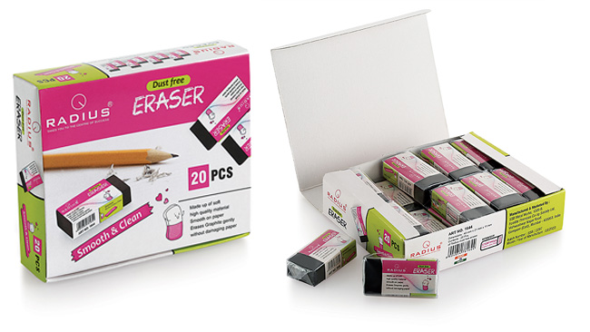 Medium Eraser Black Packaging