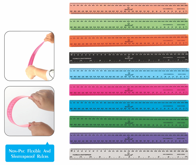 Scale 30cms flexible and shatterproof solid